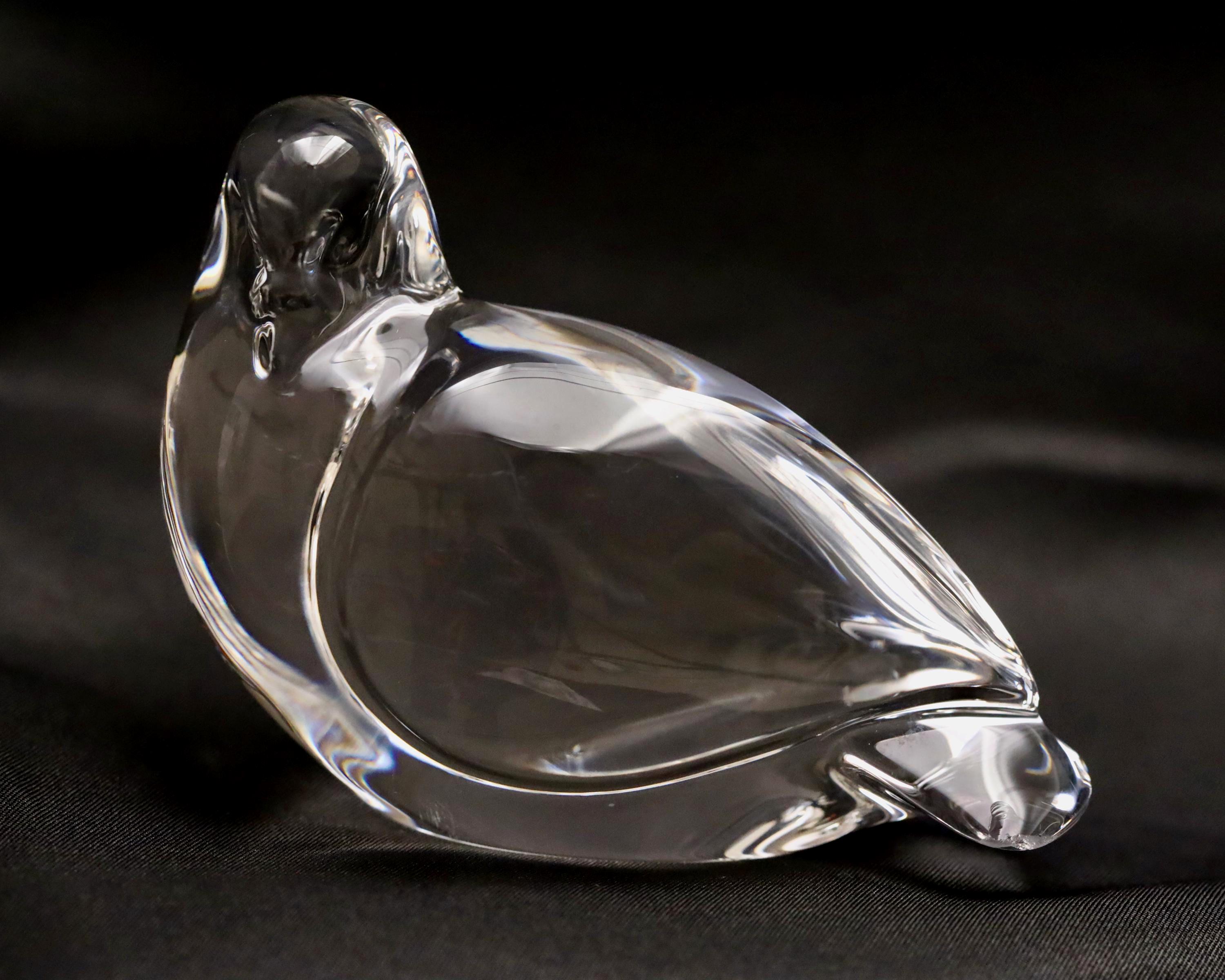 Val St Lambert Bird Crystal - Etsy