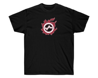 Final Fantasy A Realm Reborn Shirt, Disconnecting Logo, Red Ball T, FFXIV T-shirt, Funny Fan Shirt