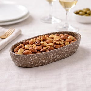 Terrazzo Concrete Bowl/Centerpiece Catchall. Cement Cactus Planter. Fruit or nut bowl, food safe.