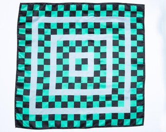 26" quadratischer Seidenschal aus Charmeuse - Jade Fores