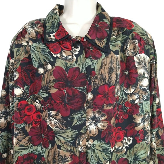 Vintage Chaus Floral Top Blouse Women Size 20W Bl… - image 1