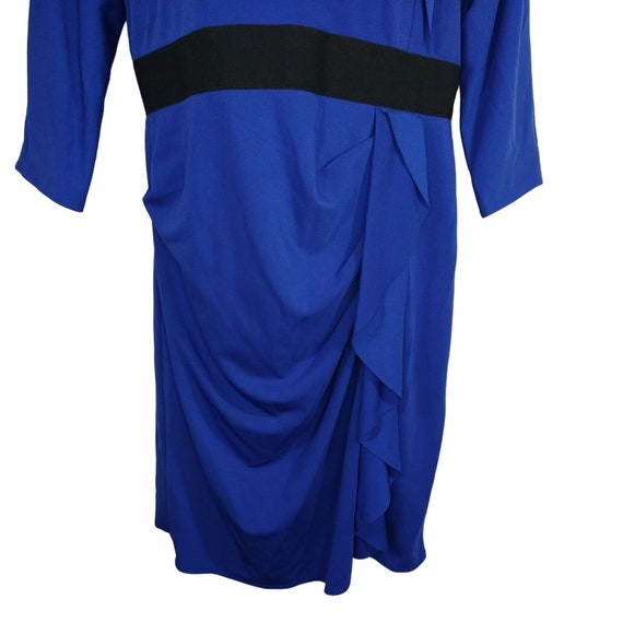 Kay Unger Sheath Dress Women Size 14 Royal Blue 3… - image 3