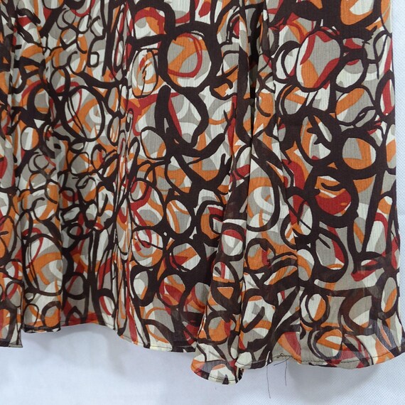 Elementz Multicolor Abstract Print A-line Midi Sk… - image 4