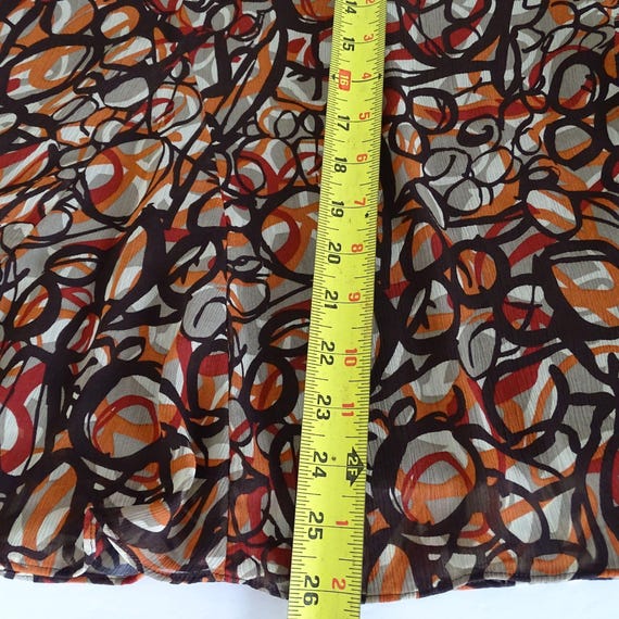 Elementz Multicolor Abstract Print A-line Midi Sk… - image 10