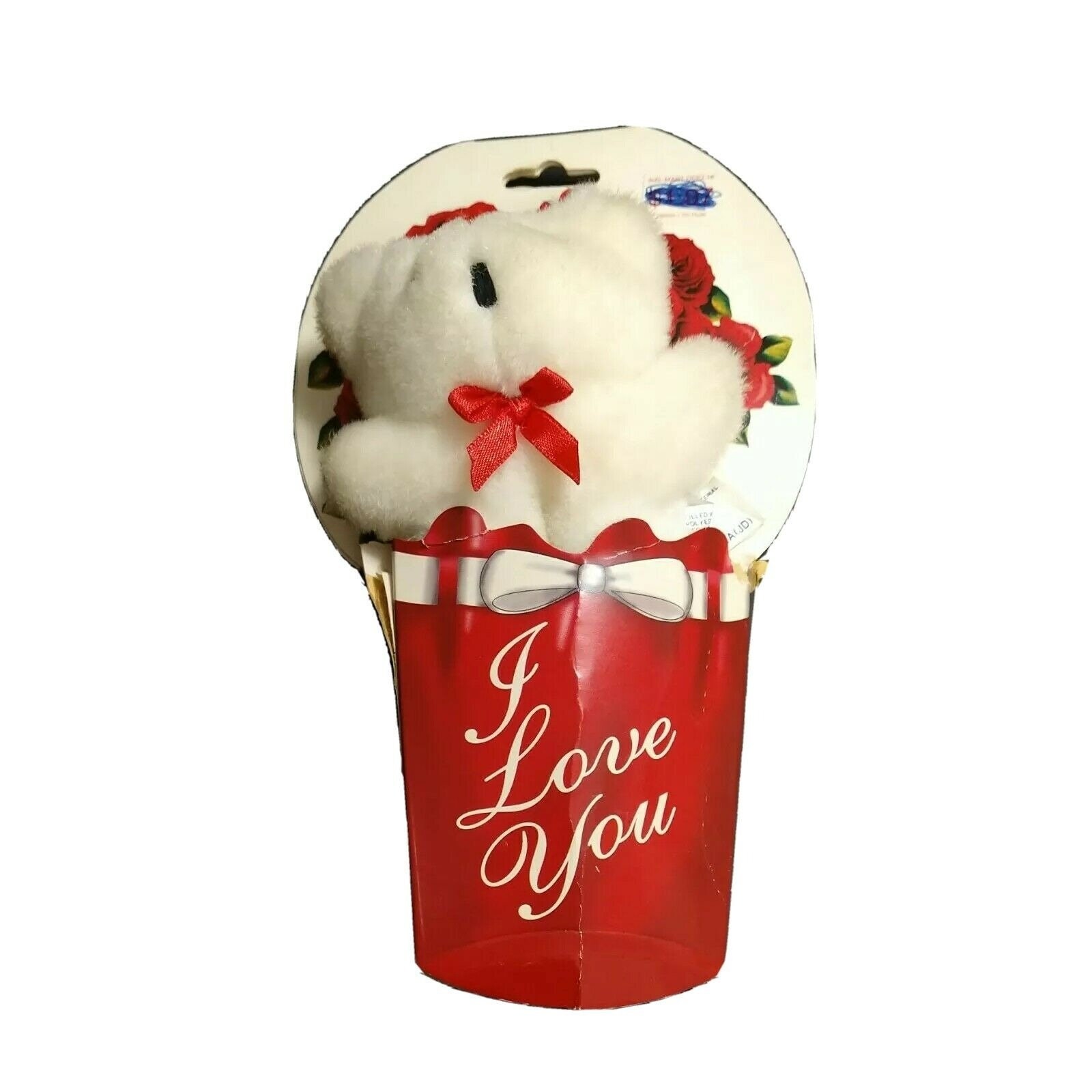 Vintage Dan Dee Mini Teddy Bear I Love 