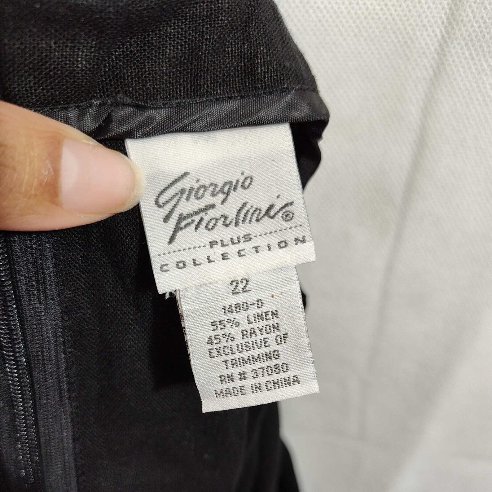 Jupe Maxi Giorgio Fiorlini Polyester Noir - Taille S - Occasion Très Bon État