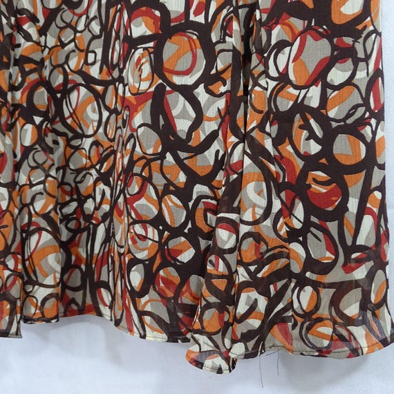 Elementz Multicolor Abstract Print A-line Midi Sk… - image 4