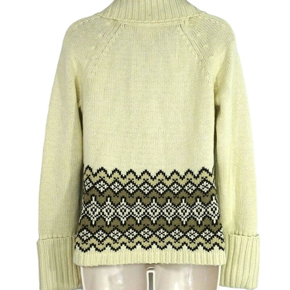 Ann Taylor Loft Knit Fair Isle Sweater Turtleneck… - image 3