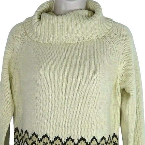 Ann Taylor Loft Knit Fair Isle Sweater Turtleneck… - image 2