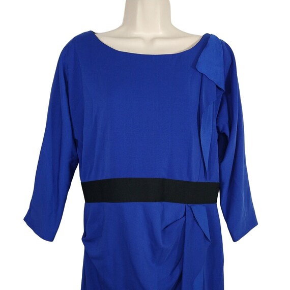 Kay Unger Sheath Dress Women Size 14 Royal Blue 3… - image 2