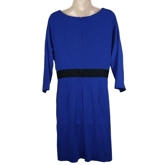Kay Unger Sheath Dress Women Size 14 Royal Blue 3… - image 4