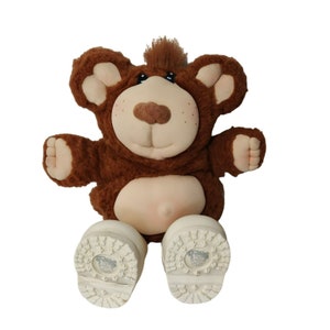 Vintage Furskins 80s Brown Bear Stuffed Animal Plush Toy Collectible 14 inch