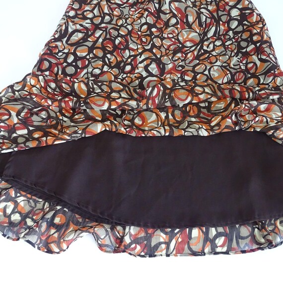 Elementz Multicolor Abstract Print A-line Midi Sk… - image 7