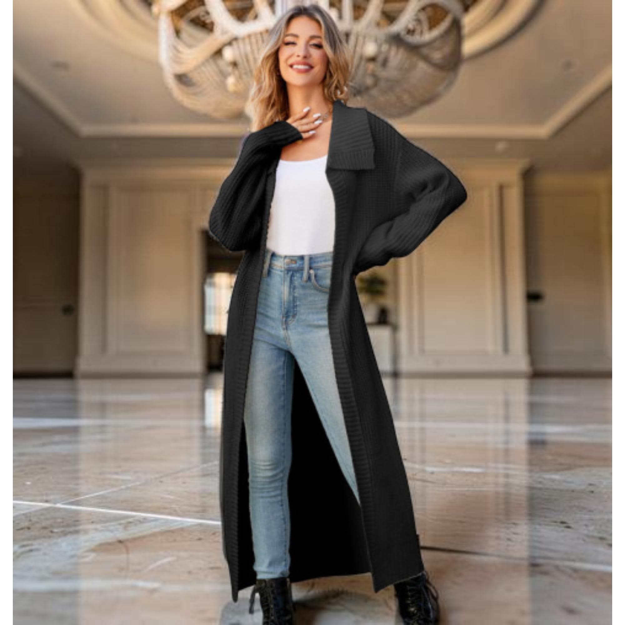 black dress cardigan Lodge Cardigan