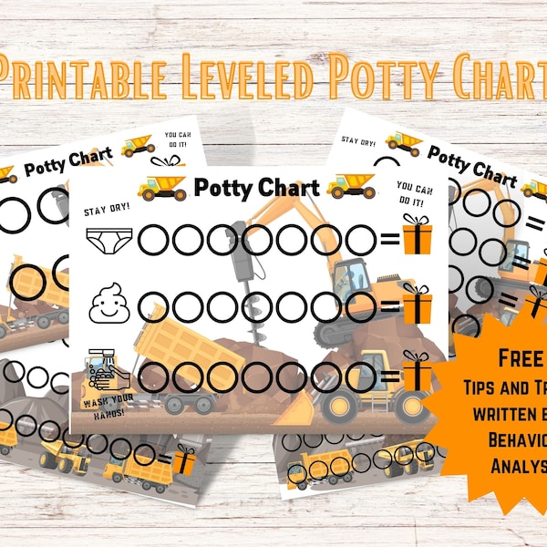 Princess Potty Chart, Potty Training System, Printable Potty Training ...