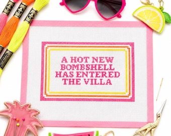 Bombshell (Love Island) Lienzo de punto de cruz