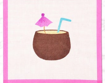 Lienzo de punto de aguja de coco