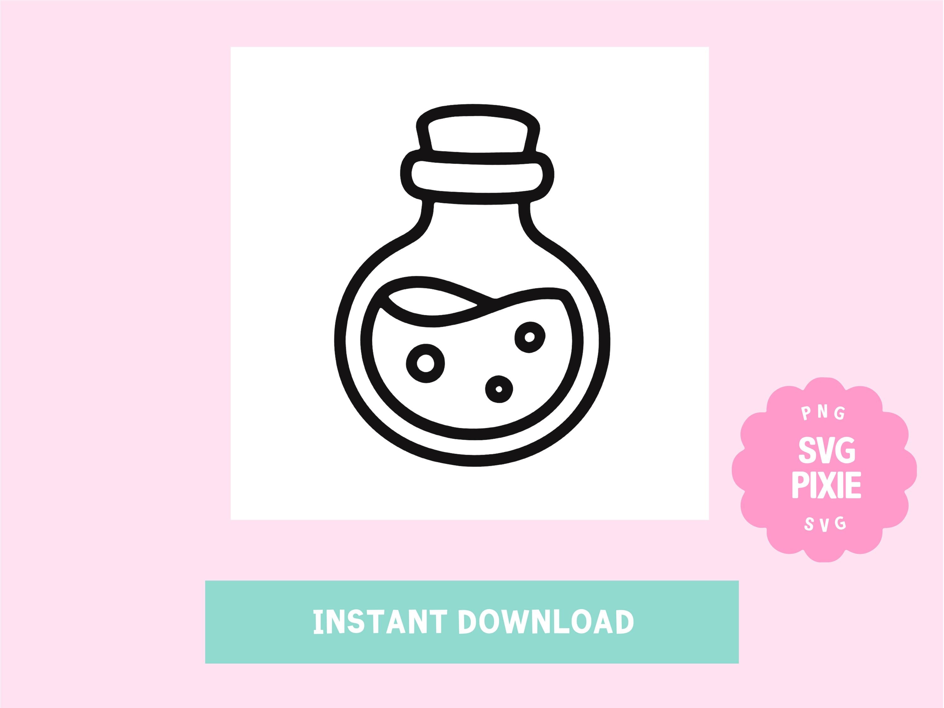 Potion Svg Files Potion Bottle Svg Png | Cut Ready Digital File for Cricut Silhouette ...