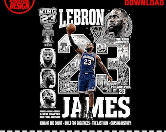LeBron James King Art Vibes Digital Product, Retro Basketball Legend Graphic, Iconic Sports Tribute Fan Art Printable Design