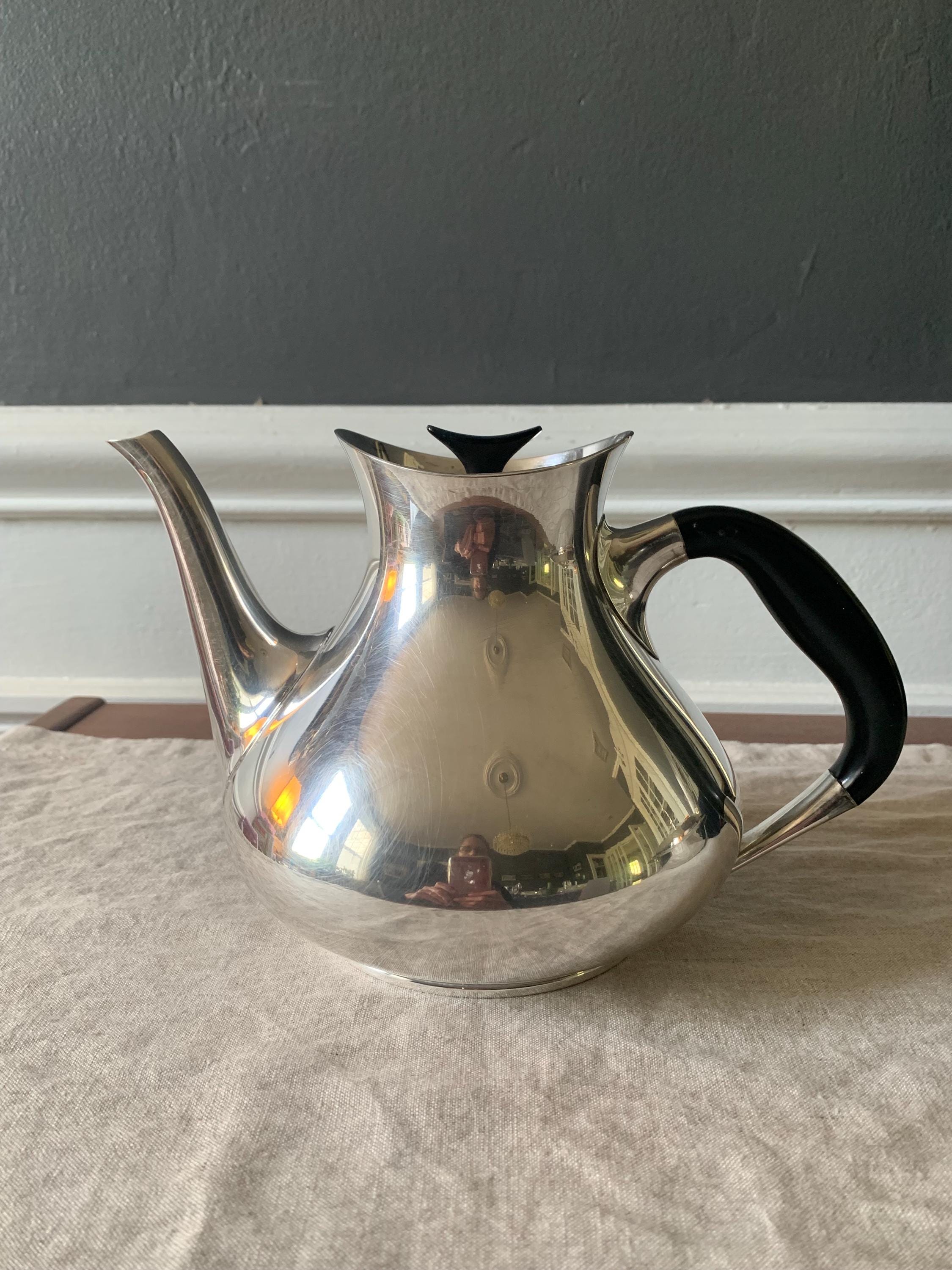 【Cohr】ティーポット【シルバープレート】デンマーク Cohr Denmark Teapot - Etsy