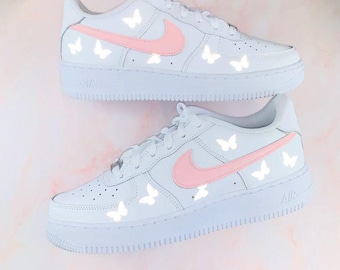 Small Reflective 3M Butterfly Decal: Custom Shoe Vinyl Heat Transfer