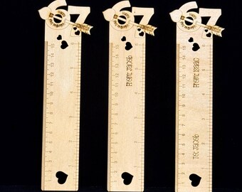 Regla personalizada de San Valentín de 6 x 7