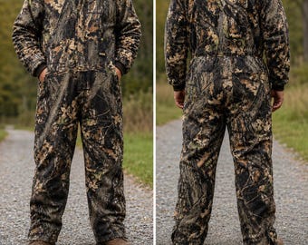 Muleskins  Camo Insulated Coveralls Men's Hunting Work Outdoor Full Zip Snap...