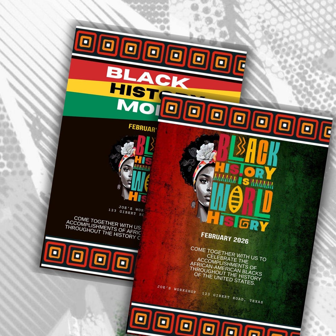 Colorful Black History Month Event Poster | African Heritage ...