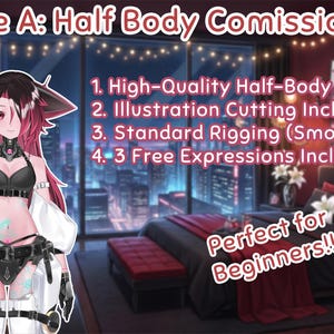 LIVE 2D Model Custom Vtuber Model Commission | Custom Character Design, VBridger, FULLY RIGGED, Vtuber Studio, Twitch Stream Youtube Stream image 3