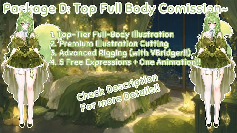 LIVE 2D Model Custom Vtuber Model Commission | Custom Character Design, VBridger, FULLY RIGGED, Vtuber Studio, Twitch Stream Youtube Stream image 4