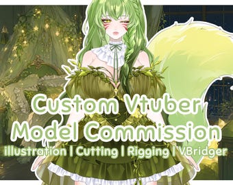 Top Tier Custom Live2D VTuber Model Commission | Fully Rigged Anime Character Design, VBridger VTube Studio, Twitch YouTube Streamer Avatar