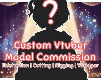 LIVE 2D Model Custom Vtuber Model Commission | Custom Character Design/VBridger/FULLY RIGGED/Vtuber Studio/Twitch Stream/Youtube Stream
