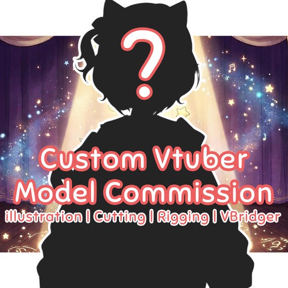 LIVE 2D Model Custom Vtuber Model Commission | Custom Character Design, VBridger, FULLY RIGGED, Vtuber Studio, Twitch Stream Youtube Stream