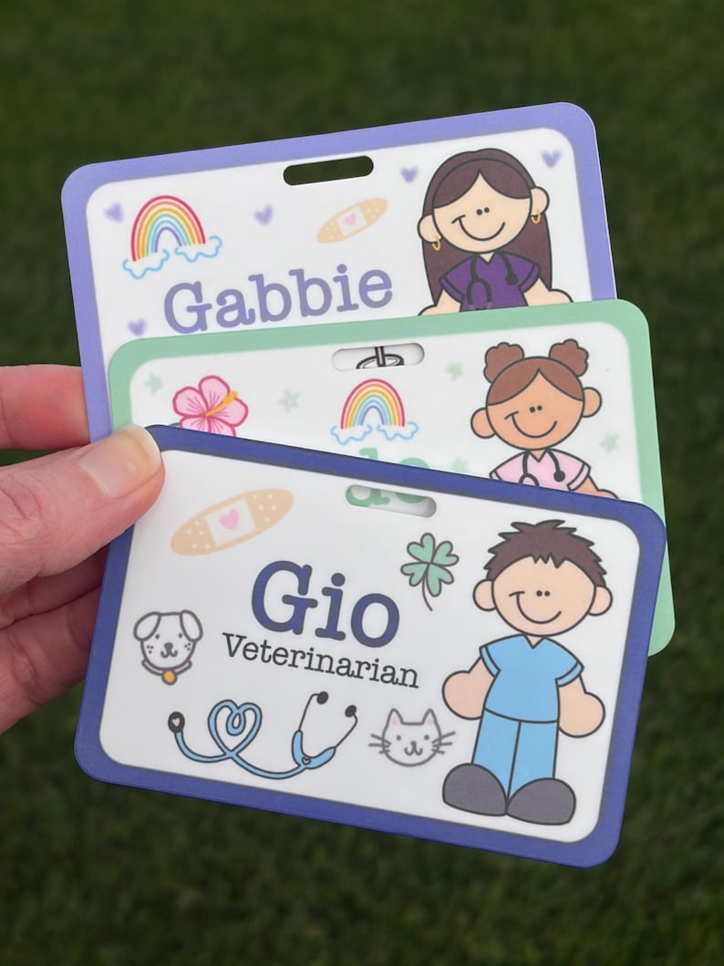 Personalized Nurse Badge Buddy, Custom Sublimated Acrylic ID Tag, RN CNA Medical Accessory 画像 3
