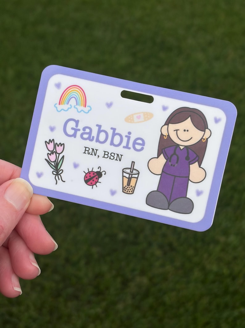Personalized Healthcare Badge Buddy: Custom Name Tag for Badge Reels