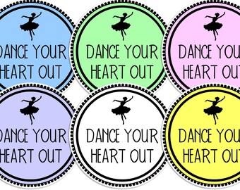 Dance Your Heart Out Stickers, Envelope Seals