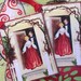 Glittered Christmas Tags ~ Hand-Glittered Neighbors Christmas Tags with Ribbon, Old-Fashioned, Vintage Style, Nostalgic Christmas