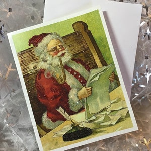 Glittered Christmas Card, Santa Mail, Extra Sparkly image 3