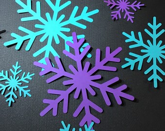 Icy Snowflake Confetti, Many Sizes and Colors!