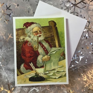 Glittered Christmas Card, Santa Mail, Extra Sparkly image 5