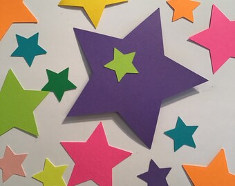 Star Confetti, Many Sizes and Colors!