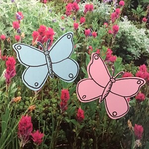 Butterfly Confetti with Hand-Drawn Black Ink Accents, 2 Wide image 9