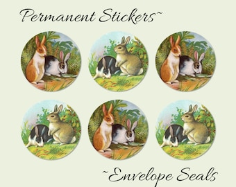 Bunny Buddies Easter Stickers, Envelope Seals