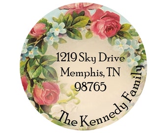Personalized Rose Garden Address Labels, Stickers