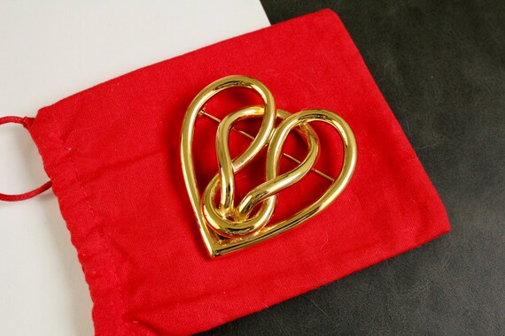 Vintage signed Givenchy Statement Large Gold tone… - image 2