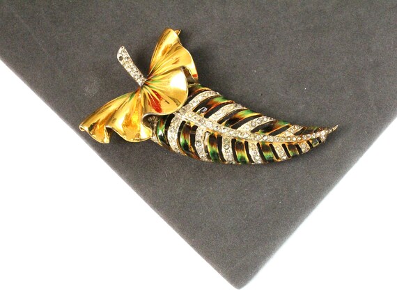 Broche Vintage Très Rare COROCRAFT Plaqué Or - Modèle Iconique, Occasion