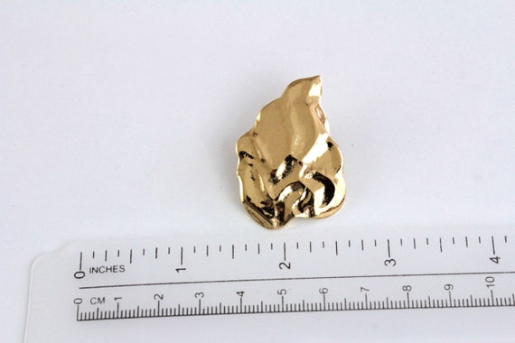 YSL Yves Saint Laurent, France gold tone   Heart … - image 3