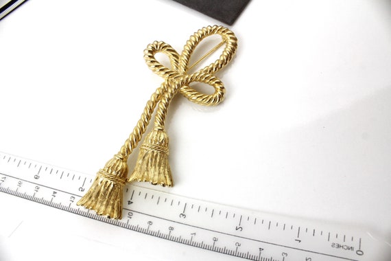 Givenchy Statement Large Matte Gold tone Tassel  … - image 4