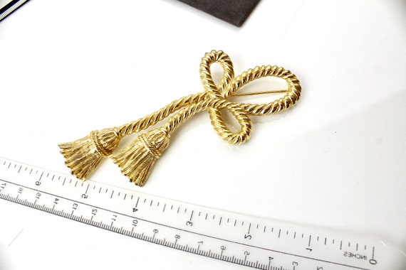 Givenchy Statement Large Matte Gold tone Tassel  … - image 3