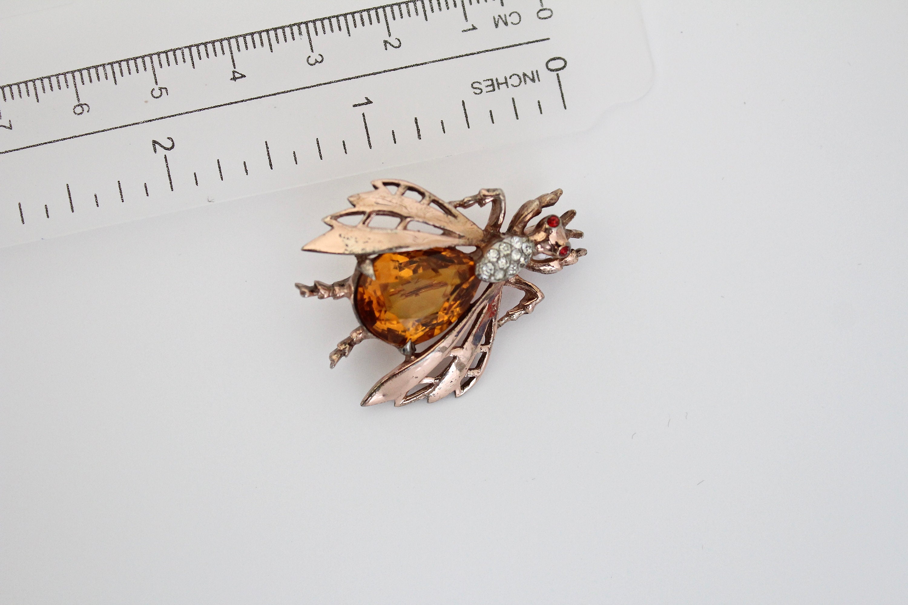 1950s Rare REJA Sterling/gold-wash Bee/ Fly / Insect
